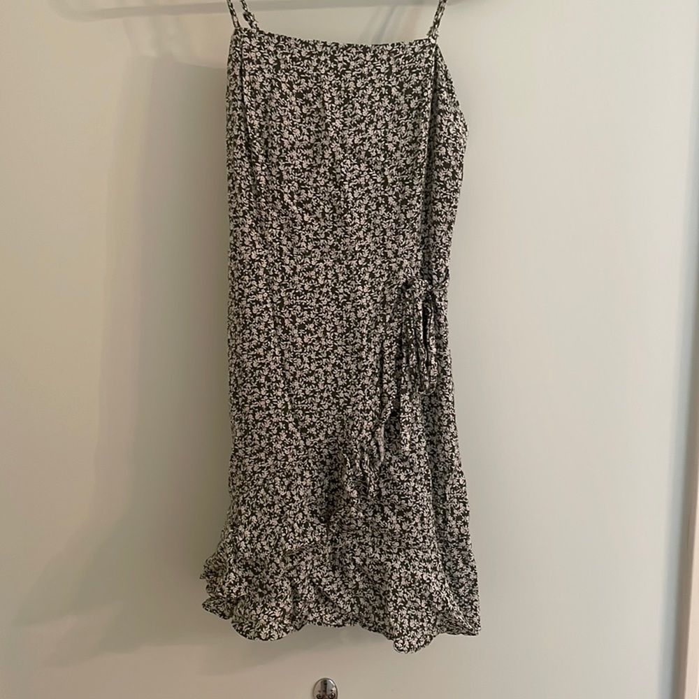 Altar’d State Green Floral Mini Dress size small